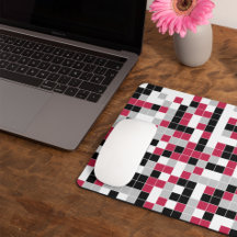 Svart geometrisk flerfärgad Magenta