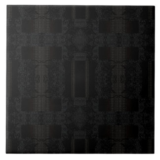 Svart geometriskt mönster – Modern minimalistisk d Kakelplatta