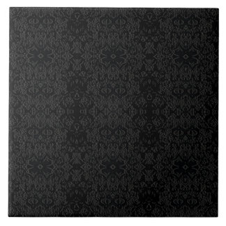 Svart geometriskt mönster – Modern minimalistisk d Kakelplatta