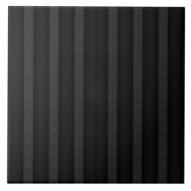 Svart geometriskt mönster – modern minimalistisk d kakelplatta (Framsidan)