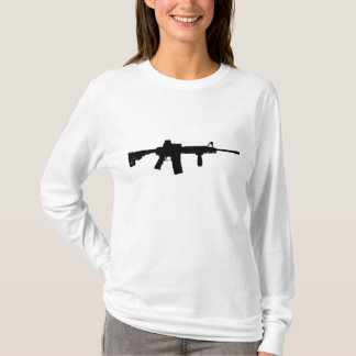 Svart gevär AR-15 Tee