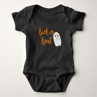 Svart Ghost Halloween- trick or treat T Shirt