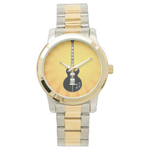 Svart gitarr - armbandsur