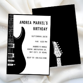 Svart gitarr  inbjudningar