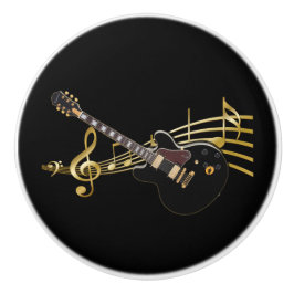 Svart gitarrknopp knopp