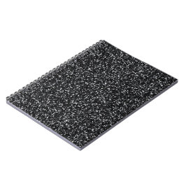 Svart glitter anteckningsbok