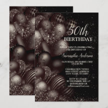 Svart Glitter-ballonger Gnistra Party