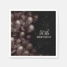 Svart Glitter-ballonger Gnistra Party