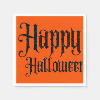 Svart glitter Gott Halloween Pappersservett