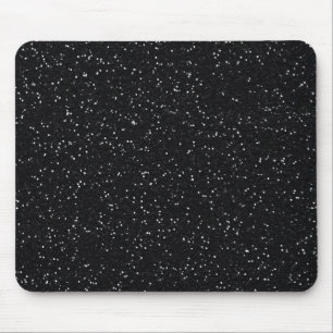 Svart glitter musmatta