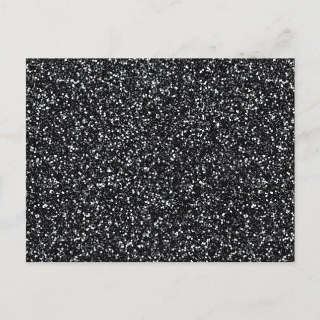 Svart glitter vykort (Framsida)