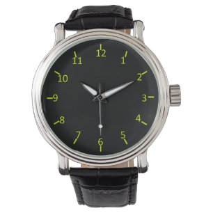 Svart glöd armbandsur