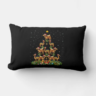 Svart God Jul Afroamerikansk Tomte Lumbarkudde