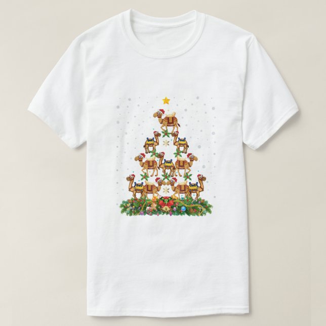 Svart God Jul Afroamerikansk Tomte T Shirt (Design framsida)
