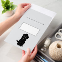 Svart Goldendoodle-design valfri bakgrundsfärg