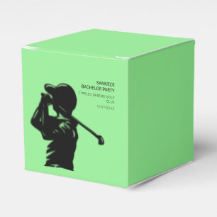 Svart golfer Golfing Resa Bachelor Party minimum Presentaskar