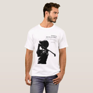 Svart golfspelare Golfresa Sällskapsresa Minimalis T Shirt