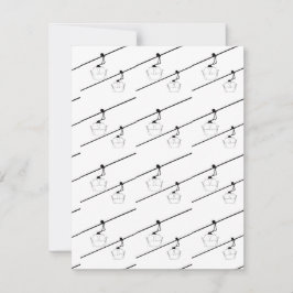 Svart gondolas helgdag-kort. julkort