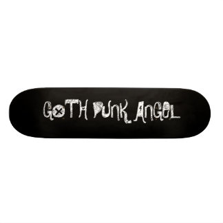 SVART GOTH-PUNKÄNGEL OLD SCHOOL SKATEBOARD BRÄDA 21,6 CM