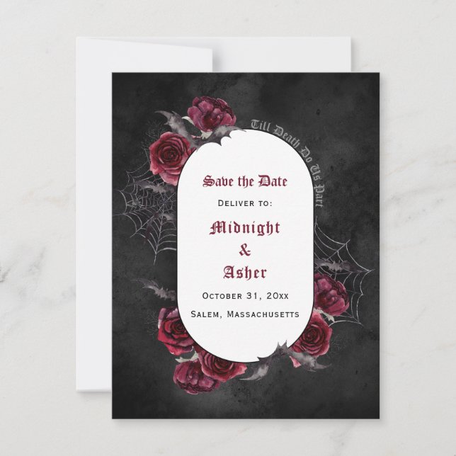 Svart gotiic tills döden gör oss del av spara datu (Framsida)