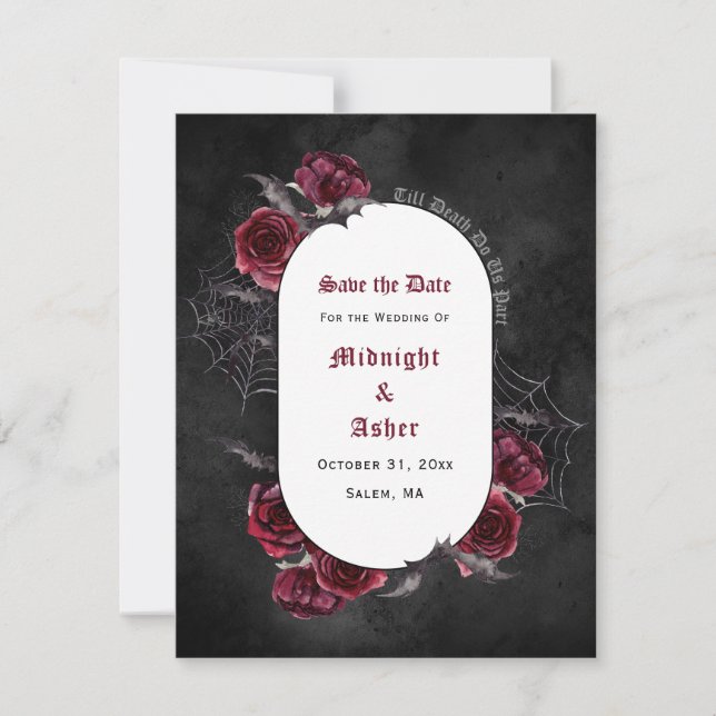 Svart gotiic tills döden gör oss del av spara datu (Framsida)