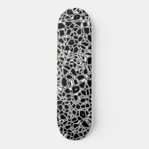 Svart gotik mini skateboard bräda 18,5 cm