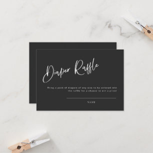 Svart gotin Inspired Baby Shower Raffle