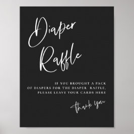 Svart gotisk inspirerad babystövel, dykare Raffle Poster