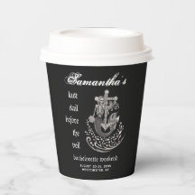 Svart gotisk sjöjungfru Sista seglet möhippa