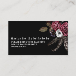 Svart gotisk vintage Möhippa  en recept Tilläggskort