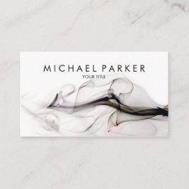 Svart grå färg röker den abstrakt visitkorten visitkort