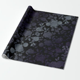 Svart grå purpurfärgad Ombre modern Presentpapper