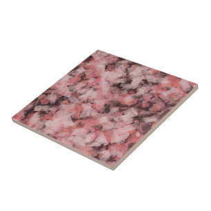 Svart Grå Rosa Vit Modern Geometrisk Abstrakt Kakelplatta
