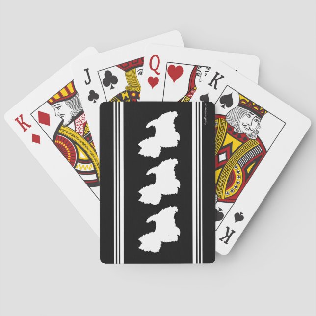 Svart Grafik Spel Kort (Baksidan)