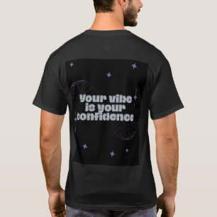 Svart grafisk t-shirt Motiverande streetwear