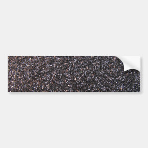 Svart grafiskt fauxglitter bildekal