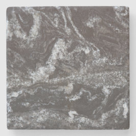 Svart granitdrinkkustfartyg - svart & vit, grå stenunderlägg