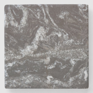 Svart granitdrinkkustfartyg - svart & vit, grå stenunderlägg