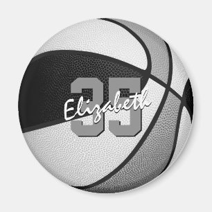 Svart grått-barn sport party favors basketball magnet