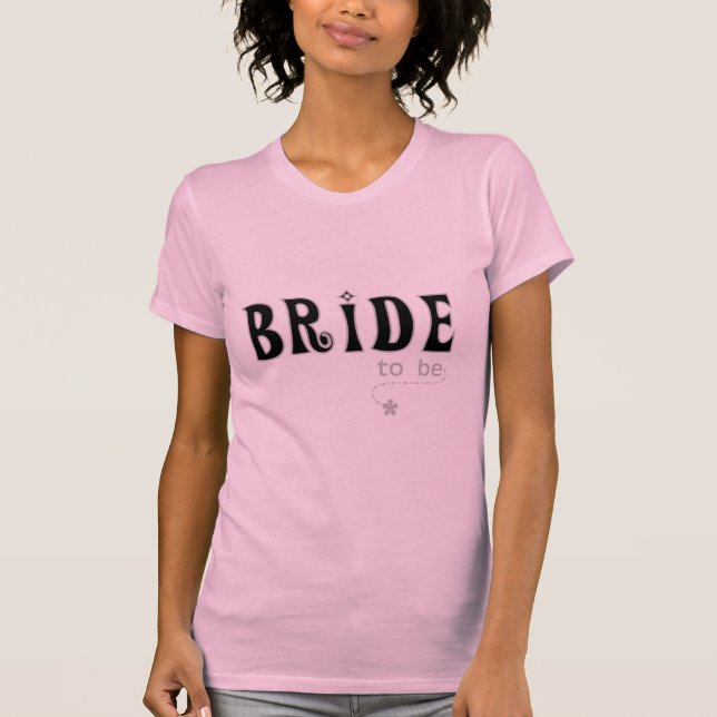Svart/Grått Bride to be BE Tröja (Framsida)