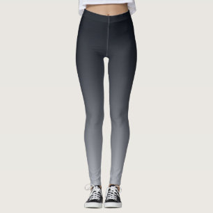 Svart grått-gradient. Ombre. Leggings