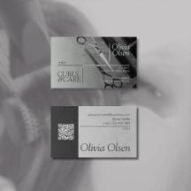 Svart Grått Hair Stylist, Salon & Barber
