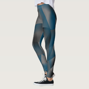 Svart grått- och blåskärmsdelar, med övertoningsde leggings