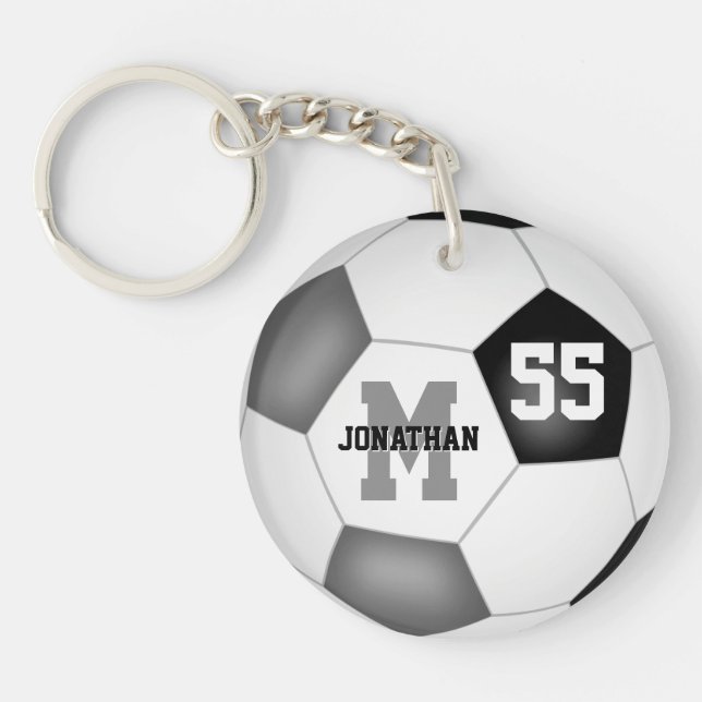 Svart grått-skolteam färg-soccer bag märkre (Framsidan)