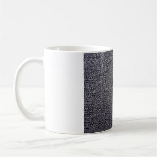 svart grått trasa kaffemugg
