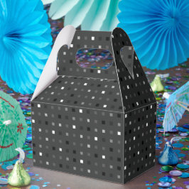 Svart Grått-uppspelning med Pixel Seamless Mönster Presentaskar