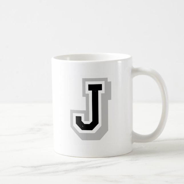 svart gråttbrev J Kaffemugg (Höger)