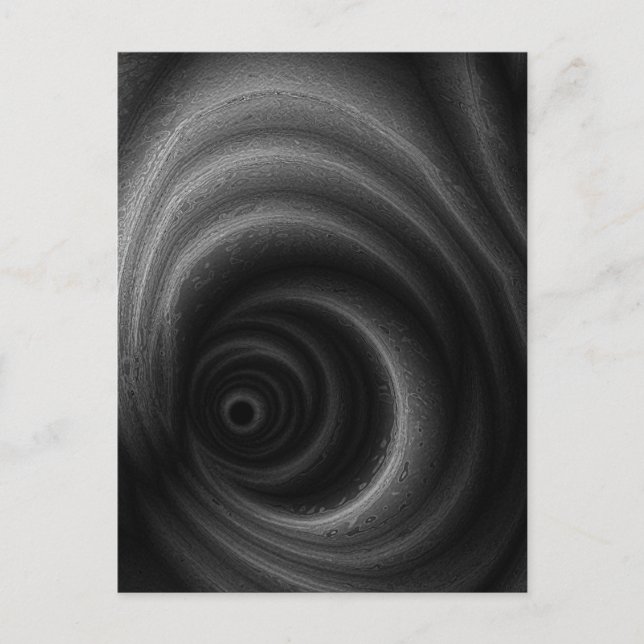 Svart gravitation vykort (Framsida)