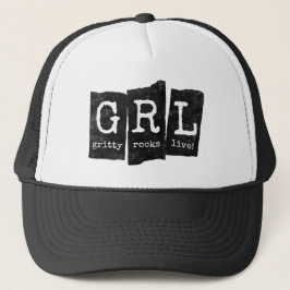 Svart GRL mössa Keps