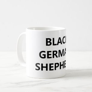 Svart groddjurshepherd kaffemugg